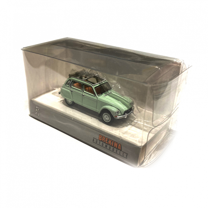 Citroën Dyane 6, capote ouverte vert jade - SAI / Brekina 7622 - 1/87