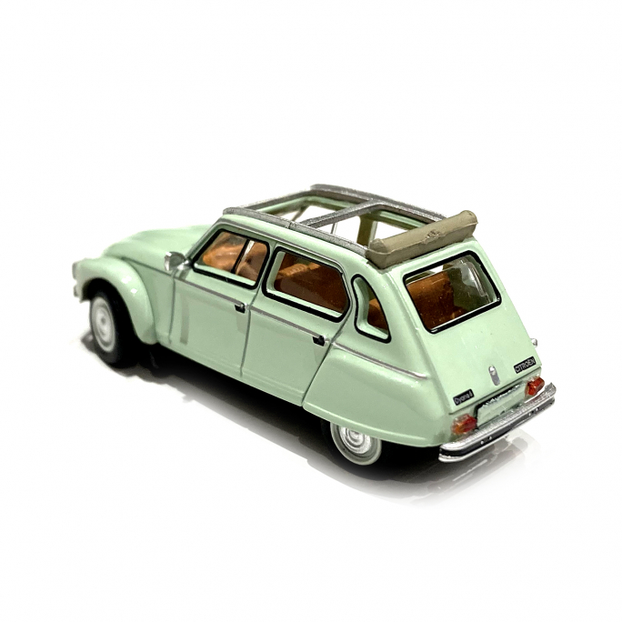 Citroën Dyane 6, capote ouverte vert jade - SAI / Brekina 7622 - 1/87