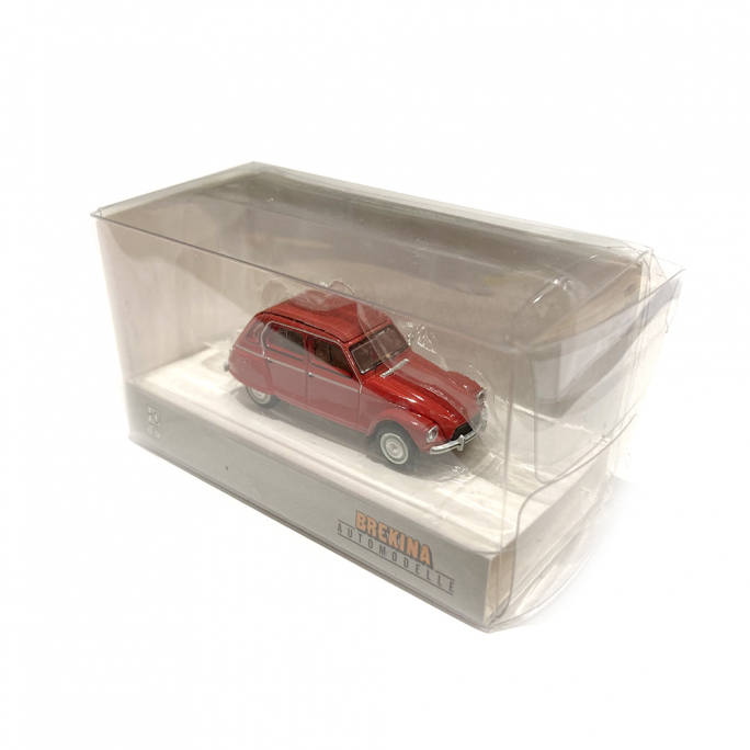 Citroën Dyane 6, capote fermée rouge corsaire - SAI / Brekina 7613 - 1/87