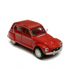 Citroën Dyane 6, capote fermée rouge corsaire - SAI / Brekina 7613 - 1/87