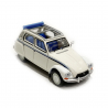 Citroën Dyane 6, capote ouverte blanches et caravane Eriba - SAI / Brekina 1405 - 1/87