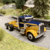 Camion Peterbilt 281, jaune / bleu - Brekina 85756 - 1/87