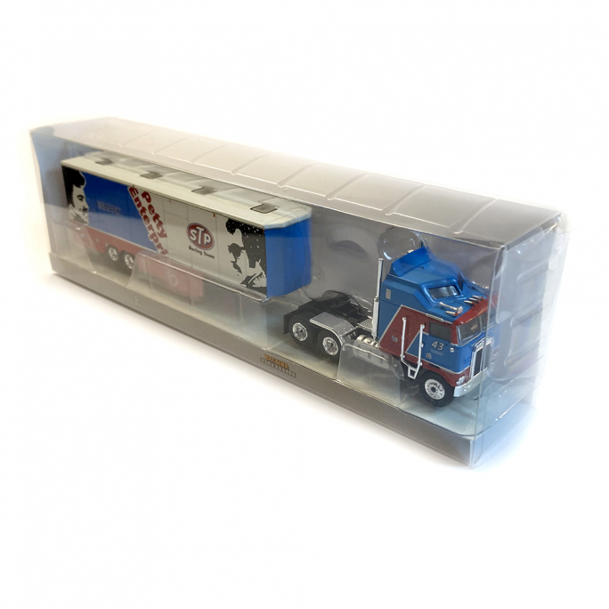 Kenworth K 100 Aérodyne, remorque "STP Petty enterprises" - Brekina 85736 - 1/87