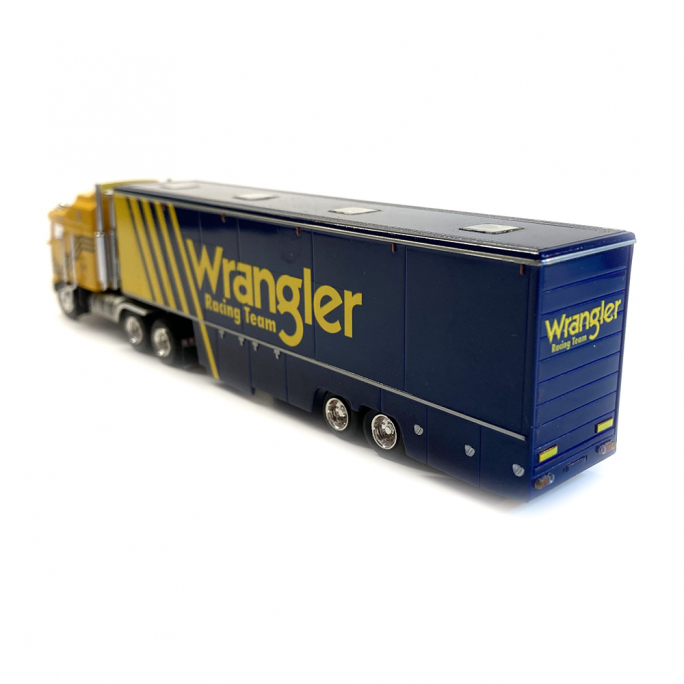 Kenworth K 100 Aérodyne, remorque "Wrangler Racing" 1976 - Brekina 85737 - 1/87