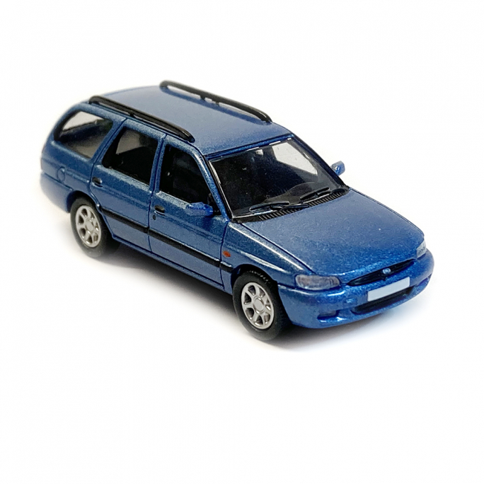 Ford Escort MK VII Tumier "break", bleu métallisé - PCX 870465 - HO 1/87