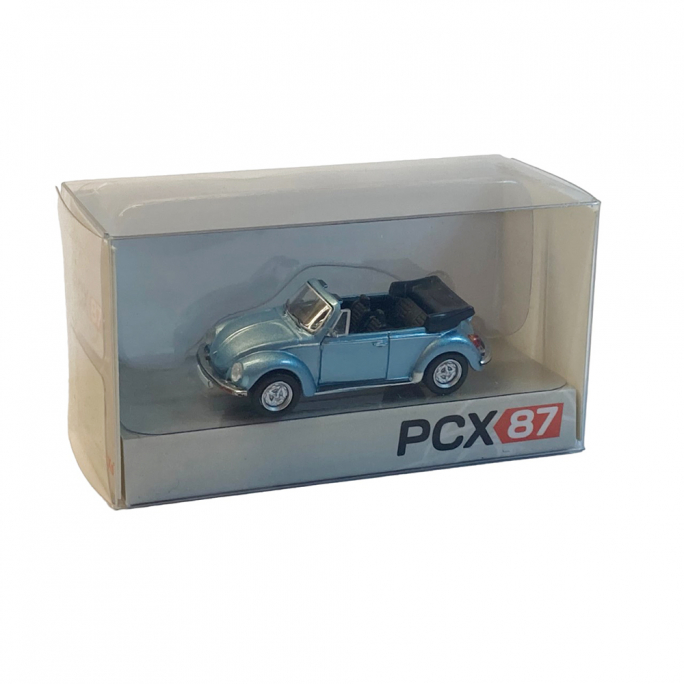 Volkswagen Coccinelle 1303 cabriolet, bleu ciel métallisé - PCX 870519 - HO 1/87