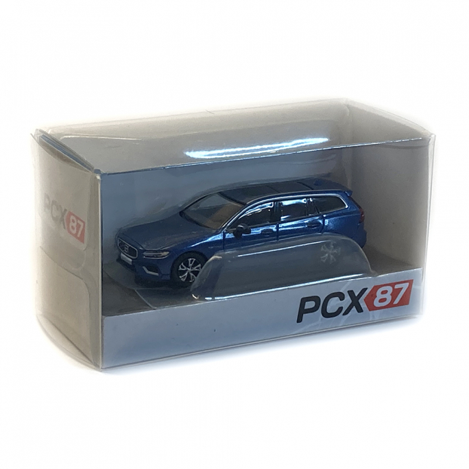 Volvo V60 "break", toit ouvrant, bleue métallique - PCX 870392 - HO 1/87