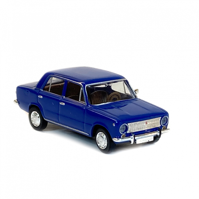 Fiat 124, bleu - Brekina 22414 - 1/87