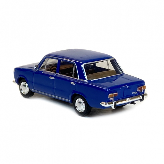 Fiat 124, bleu - Brekina 22414 - 1/87