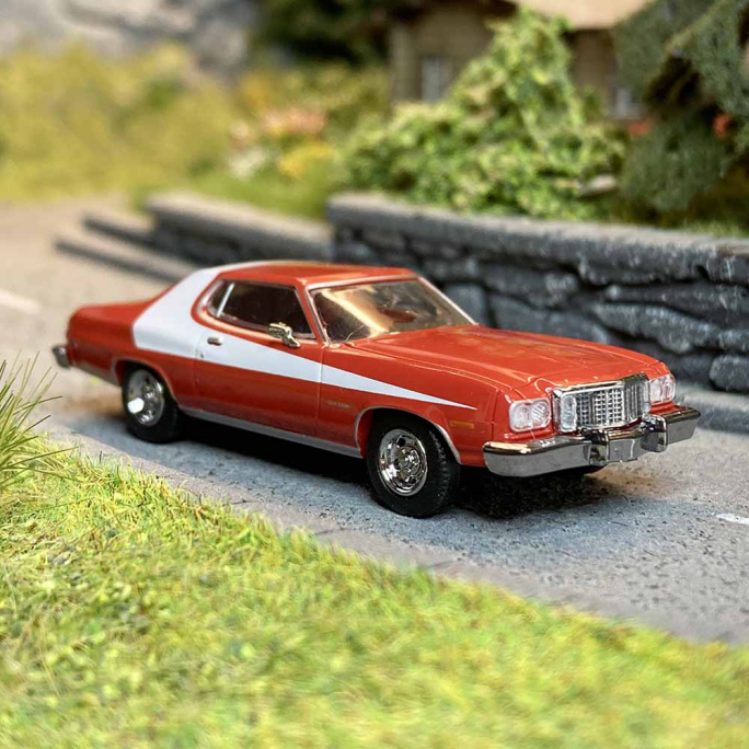 Ford Gran Torino, rouge et blanc "Starky et Hutch" - BREKINA 19725 - 1/87