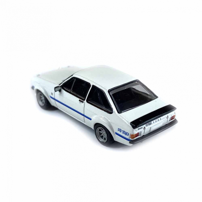 Ford Escort RS 1800, blanc bande bleue - BREKINA 19575 - 1/87