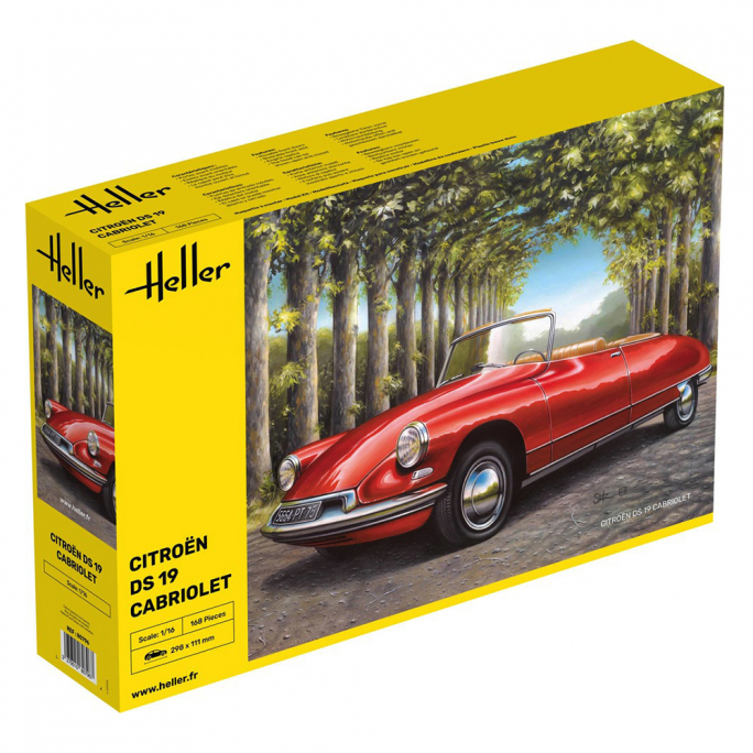 Cabriolet Citroën DS 19 - HELLER 80796 - 1/16