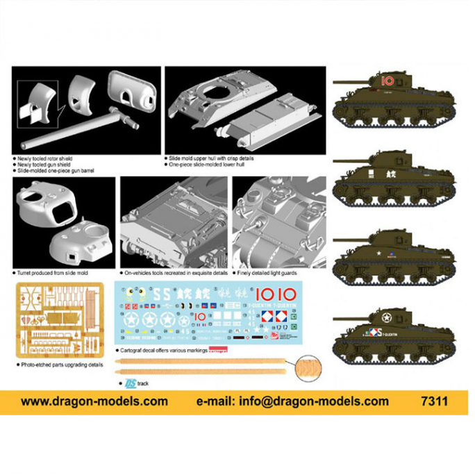 Char M4A4 Sherman - DRAGON 7311 - 1/72