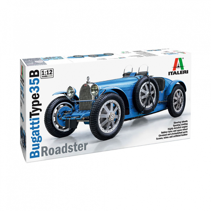 Voiture Bugatti Type 35B Roadster - ITALERI 4713 - 1/12