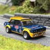 Fiat 131 Abarth N5 Olio, San Remo 1977, Bleu et Jaune - Brekina 22658 - 1/87