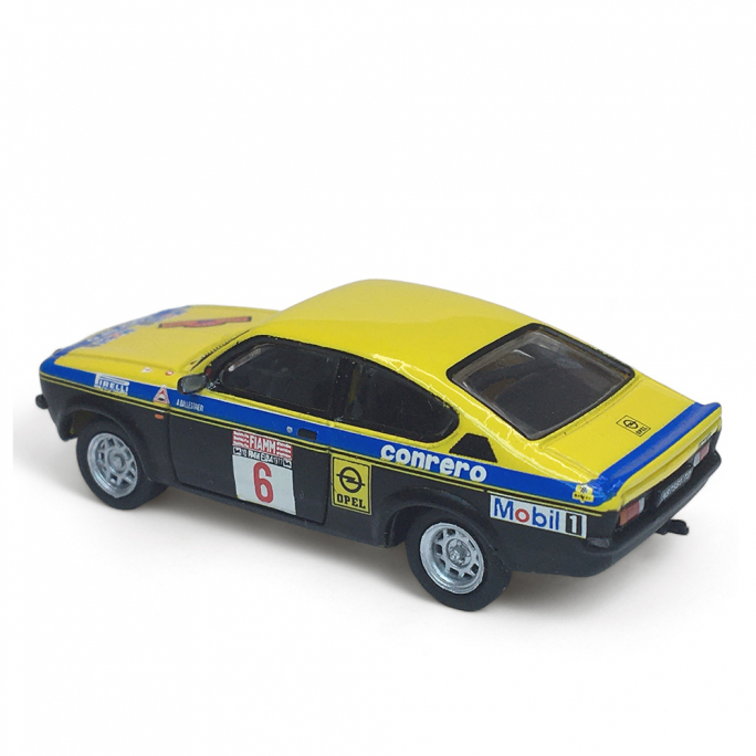 Opel Kadett C GT/E n°3 Rallye Elba, Jaune et Bleu - Brekina 20404 - 1/87