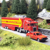 Camion Kenworth K Aerodyne, Rouge - Brekina 85735 - 1/87