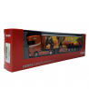 Camion Scania CS20 HD semi-remorque bachée, Orange - Herpa 316903  - 1/87