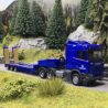 Semi-remorque surbaissé Scania CR ND, Bleu - Herpa 747035 - 1/87