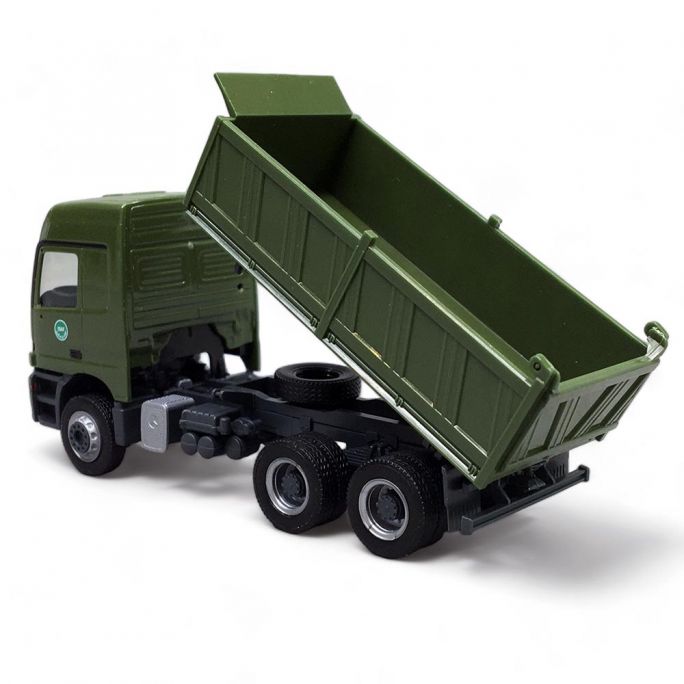 Camion benne Mercedes Benz Actros L96, Kaki - Herpa 747004 - 1/87