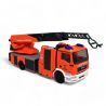 Camion MAN, pompiers de Rhénanie-Palatinat, échelle tournante, Rouge - Herpa 097772 - 1/87