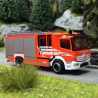 Mercedes Benz Atego 13 Z-cab "Pompiers de Brême", Orange - Herpa 097420 - 1/87