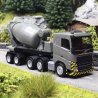 Volvo FH 6x2 Semi-remorque toupie béton, Gris - Herpa 316224 - 1/87