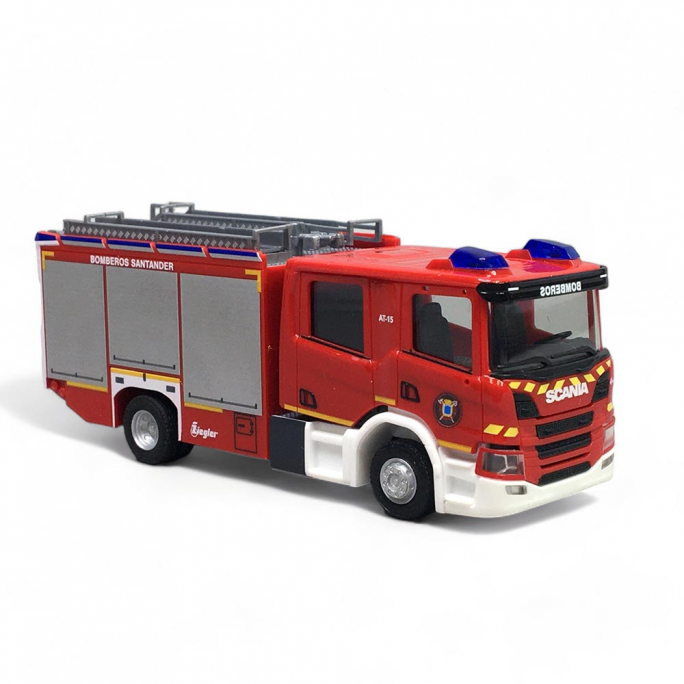 Scania CP Camion de Pompiers Espagnol, Rouge - Herpa 097543 - 1/87