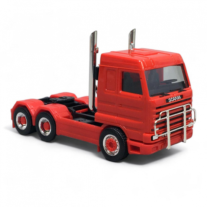 Scania 143 Streamline tracteur seul 3 essieux (6x4), Rouge - Herpa 316743 - 1/87