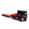 MAN semi-remorque surbaissée TGX GX 6x2, Noir et Rouge - Herpa 316934  - 1/87