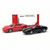 Porsche Boxster S (x2) MINIKIT, Rouge et Noir - Herpa 013963 - 1/87