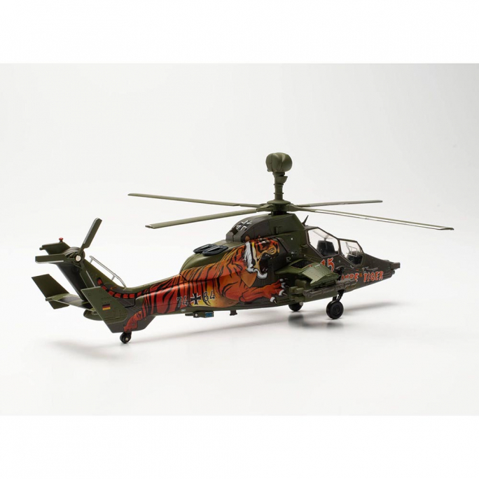 Hélicoptère Tigre Airbus EC665 Armée de l'air "15 ans", Kaki et Orange - Herpa 580793 - 1/72