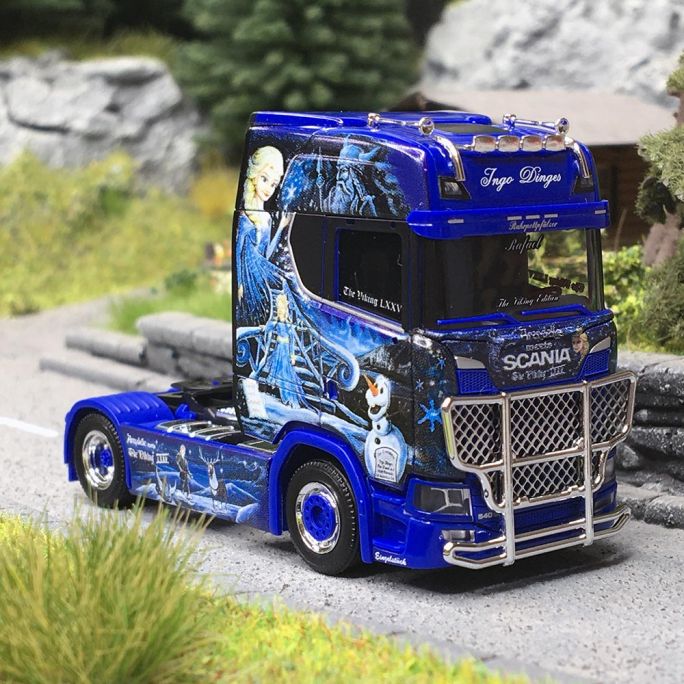 Scania tracteur monoplace CS20, Bleu - Herpa 111300 - 1/87