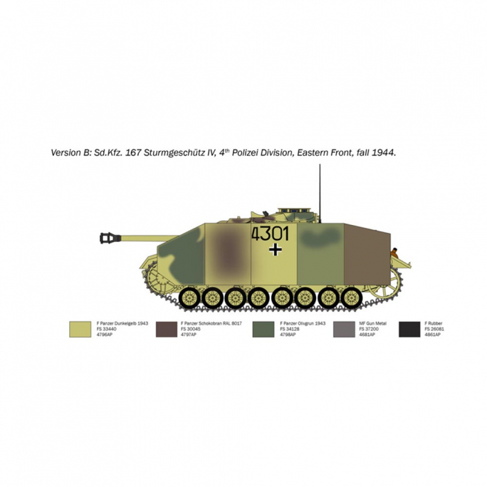 Char Sd. Kfz. 167 SturmGeschutz IV - ITALERI 0223 - 1/35