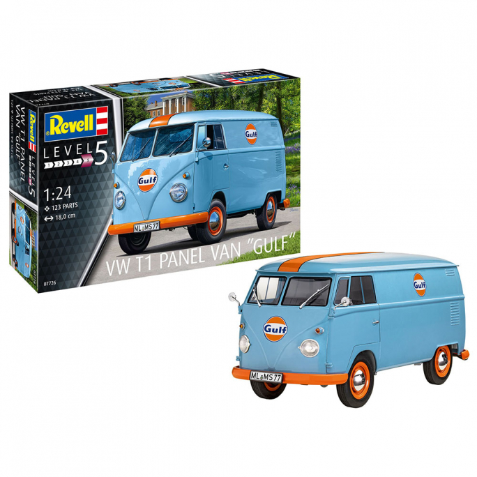 Fourgon VW T1 Panel Van (Gulf décoration) - REVELL 07726 - 1/24
