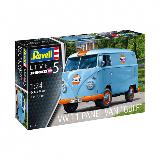 Fourgon VW T1 Panel Van (Gulf décoration) - REVELL 07726 - 1/24