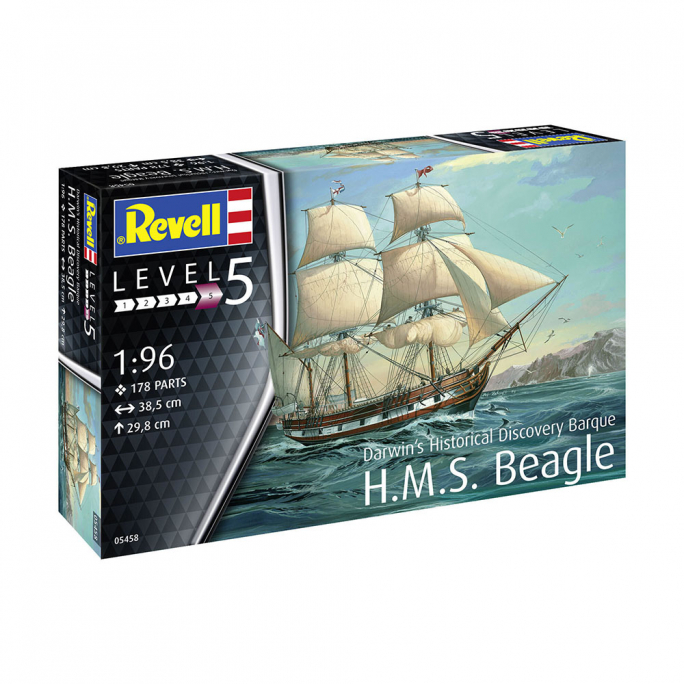 Voilier H.M.S. Beagle - REVELL 05458 - 1/96