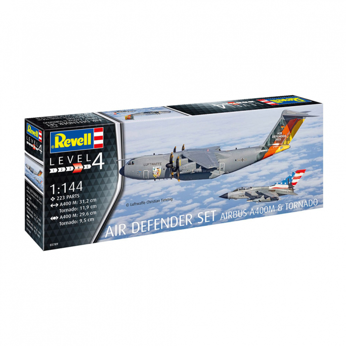 Air Defender Set Airbus A400M & Tornado - REVELL 03789 - 1/144