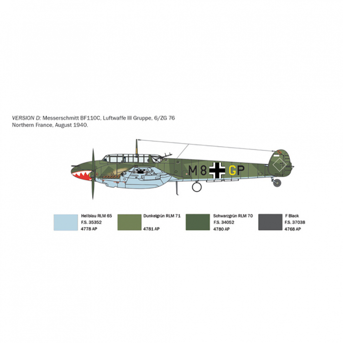 Avion BF 110 C Zerstörer - Italeri 049 - 1/72