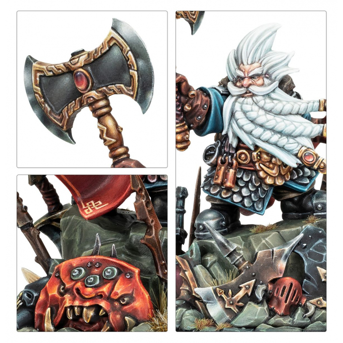 Warhammer Age of Sigmar : White Dawrf Grombrindal - WARHAMMER WD-22