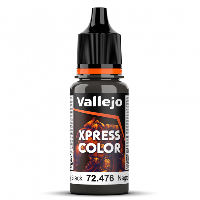 Noir graisseux, 18ml Xpress Color Intense - VALLEJO 72.476-188