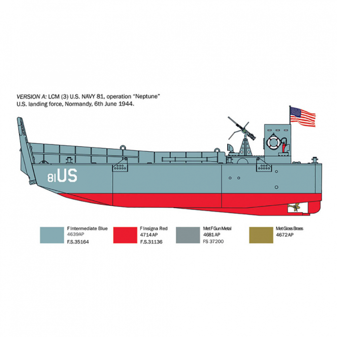 LCM3, Landing Craft Mechanized 3 - Italeri 6755 - 1/35