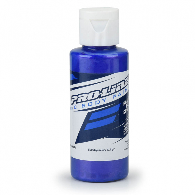 Peinture Aérographe, Carrosseries RC, Bleu électrique nacré, 60ml - Pro Line 6327-09