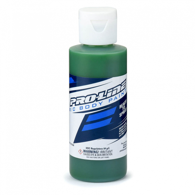 Peinture Aérographe, Carrosseries RC, Vert électrique bonbon, 60ml - Pro Line 6329-02