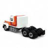 Camion, tracteur Ford LTL 9000, Blanc, Rouge, Orange - Brekina 85876 - HO 1/87