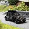 Citroen traction 11A, 1935, gaz de ville, Noire FFI avec croix de Lorraine - SAI6183 - HO 1/87