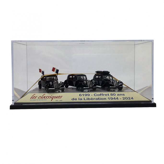 Coffret 80 ans de la libération 1944-2024 en boite vitrine - SAI6199 - HO 1/87