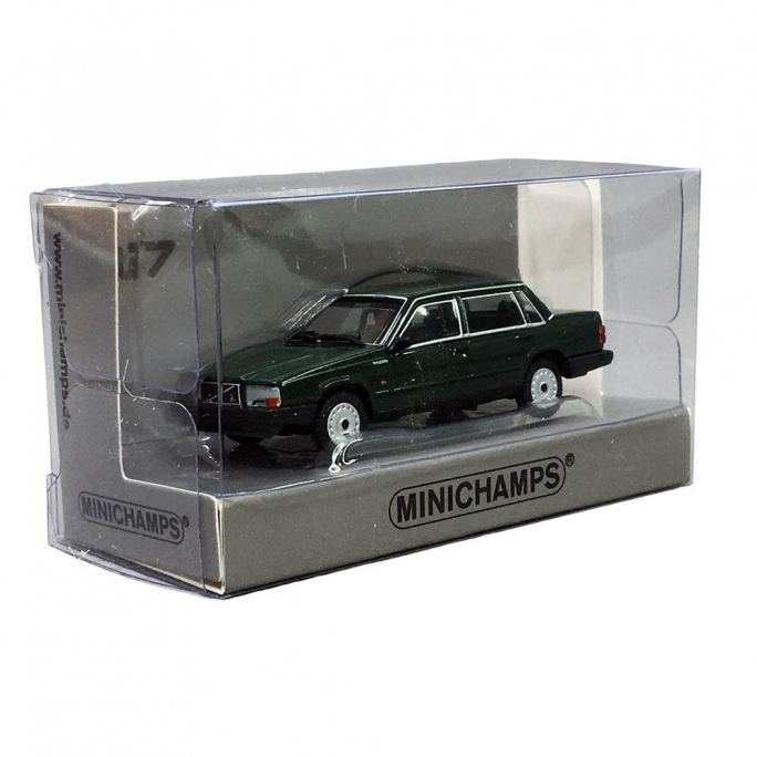 Volvo 740GL 1986, Vert foncé - Minichamps 870171701 - HO 1/87