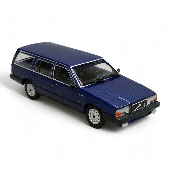 Volvo 740GL Break 1986, Bleu foncé - Minichamps 870171710 - HO 1/87