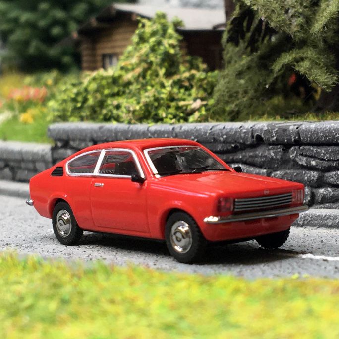 Opel Kadett 1973, coupé, Rouge - Minichamps 870040120 - HO 1/87